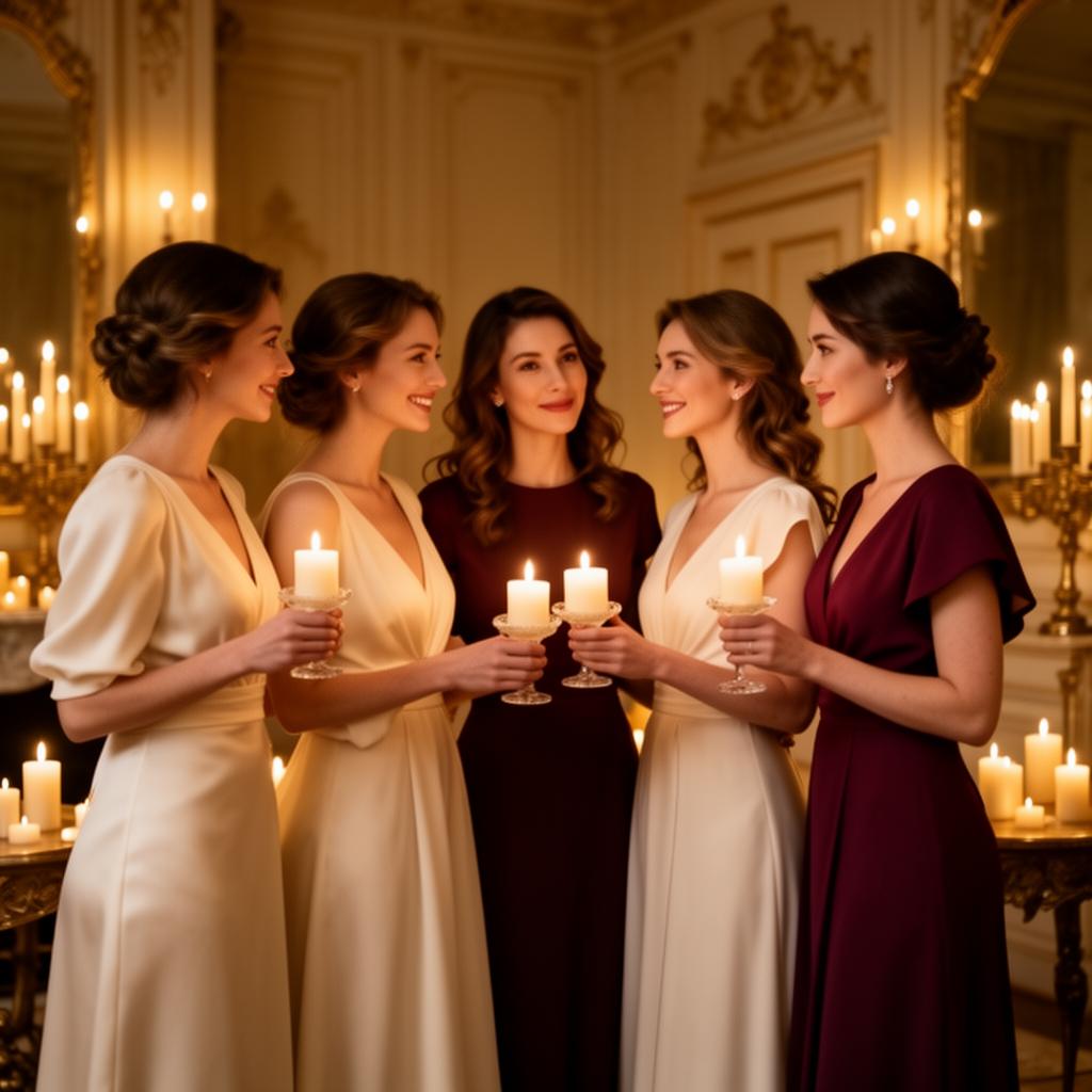 Editorial sisterhood portrait with refined fashion styling